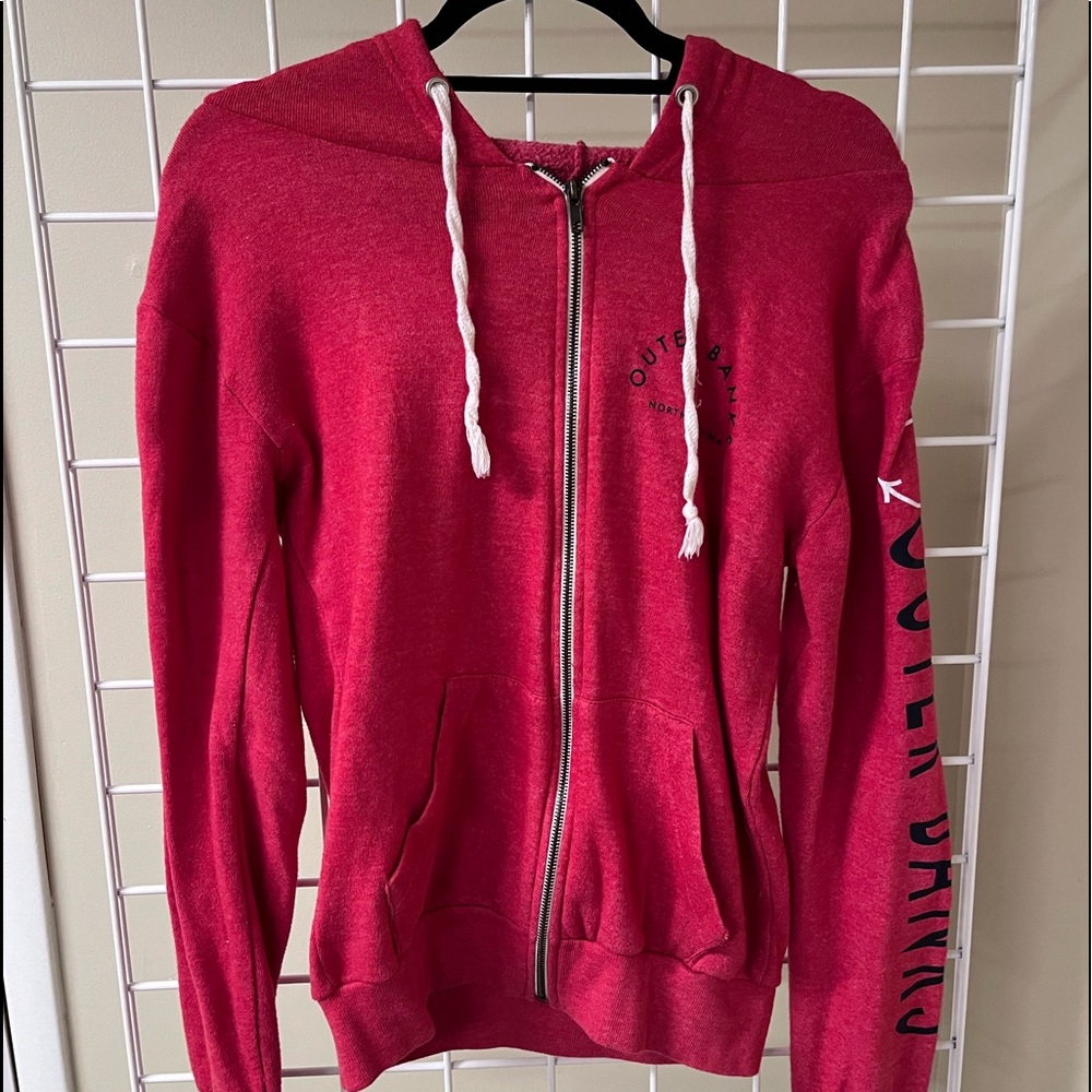 Red Outer Banks Zip up